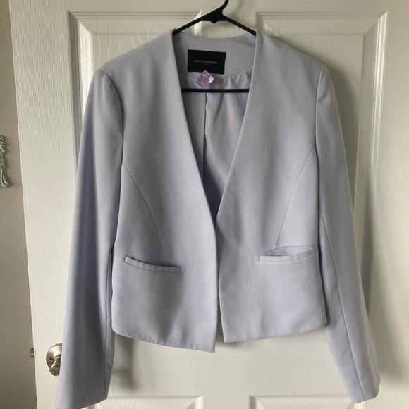Banana Republic Jackets & Blazers - Banana Republic Light Blue Blazer Tailored Suit Jacket